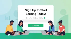 A Survey/Sign-Up Page illustration